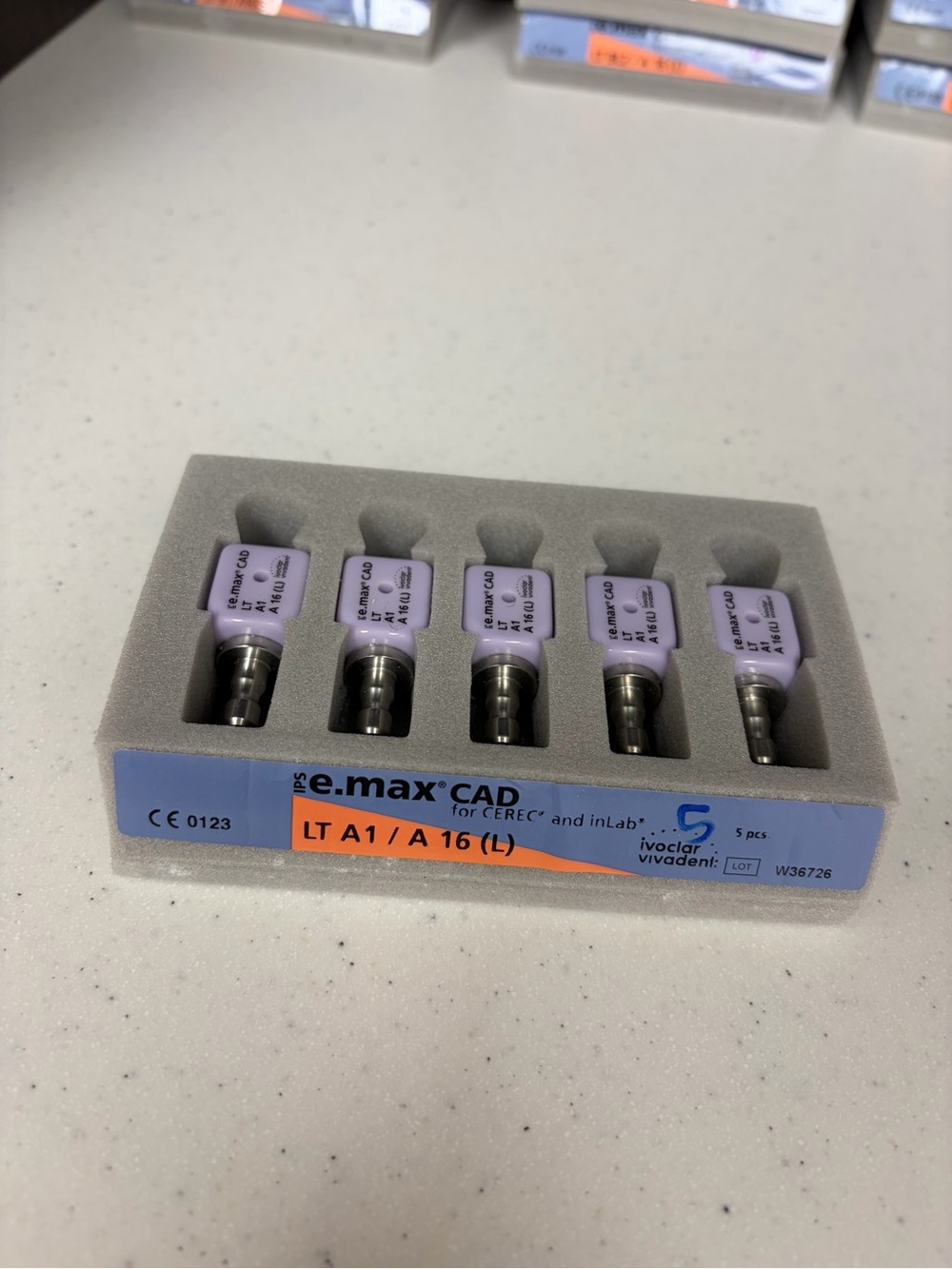 IPS e.max® CAD LT (Low Translucency) Abutment Blocks – A1 A16, 5/Pkg
